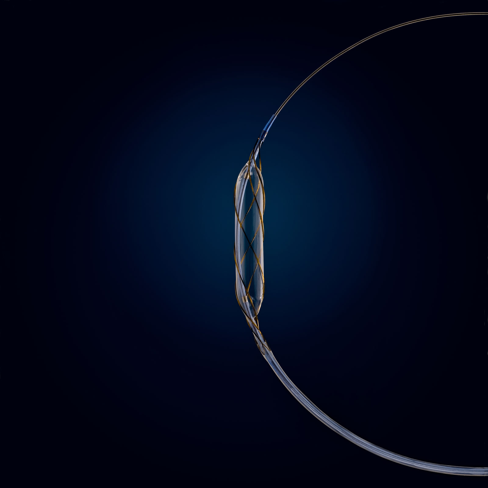Image of a medical balloon catheter.